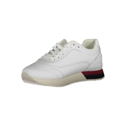 Tommy Hilfiger White Polyester Sneaker by Tommy Hilfiger