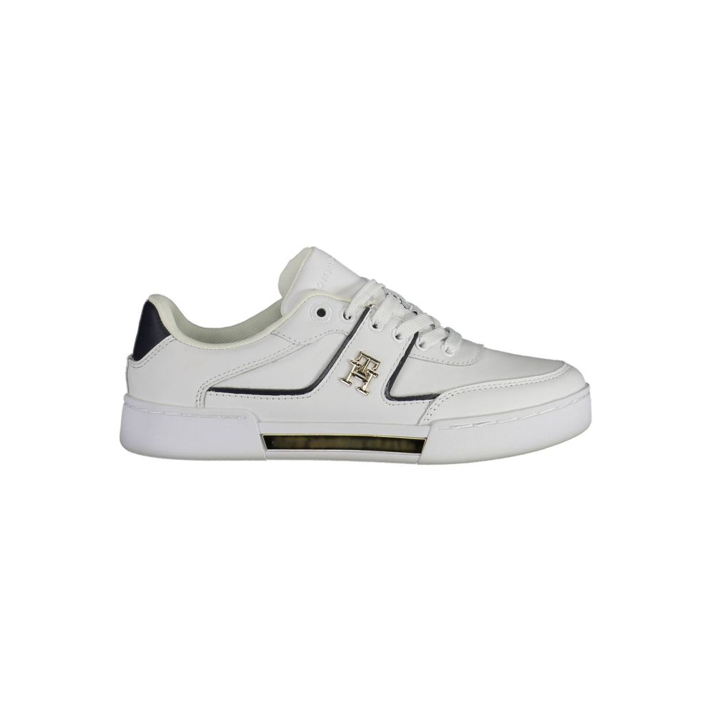 Tommy Hilfiger White Polyester Sneaker by Tommy Hilfiger