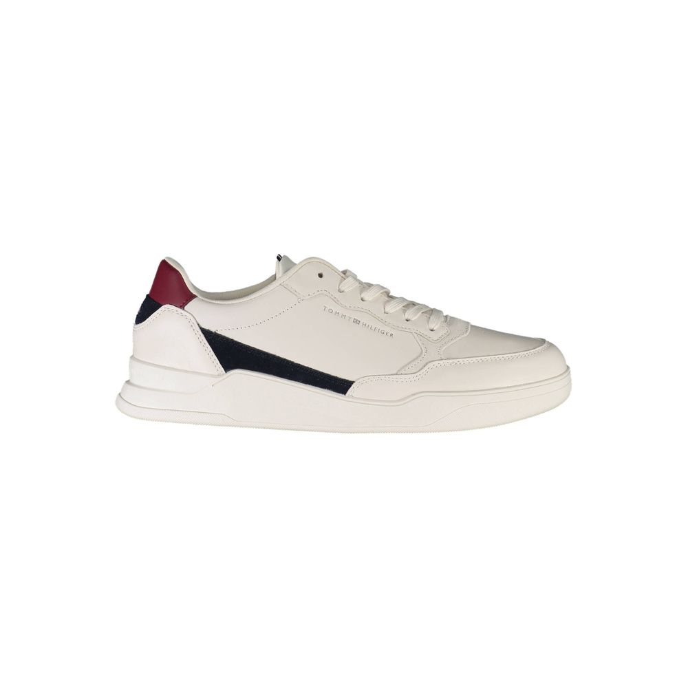 Tommy Hilfiger White Polyester Sneaker by Tommy Hilfiger