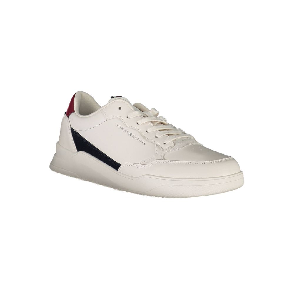 Tommy Hilfiger White Polyester Sneaker by Tommy Hilfiger