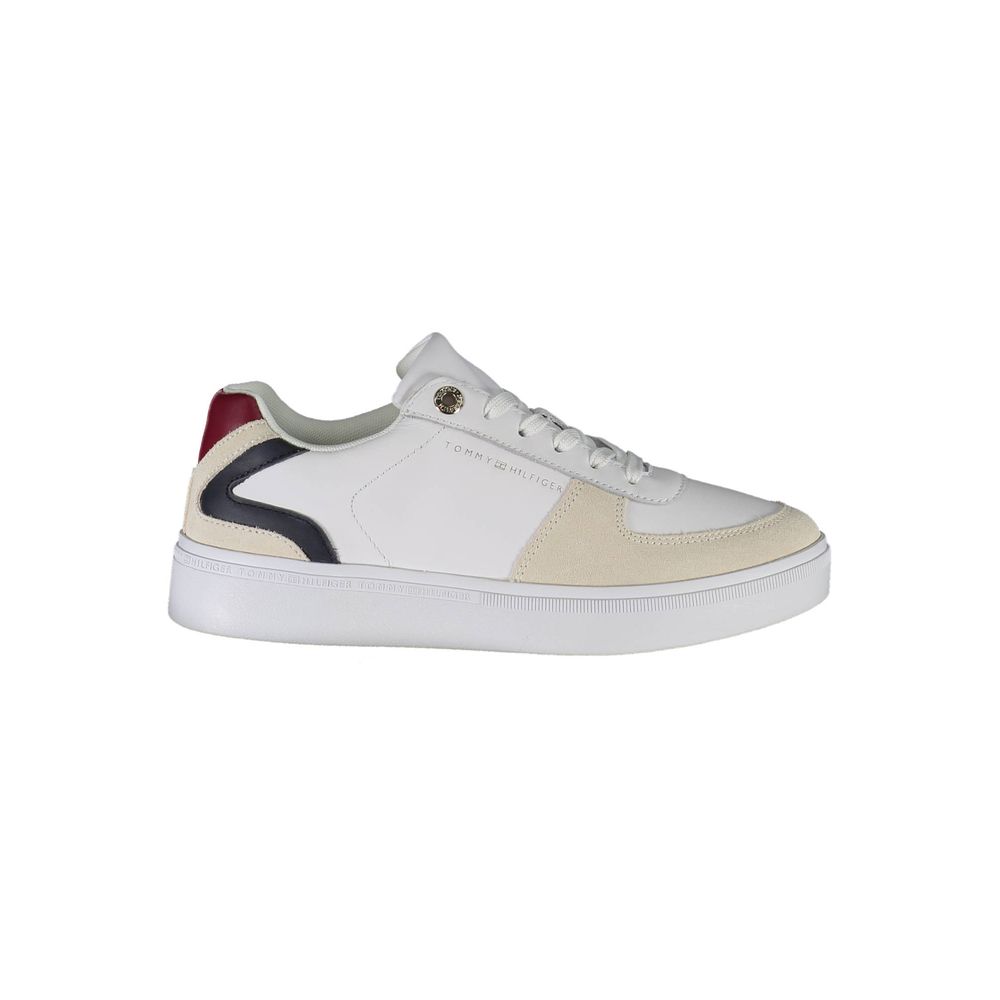 Tommy Hilfiger White Polyester Sneaker by Tommy Hilfiger