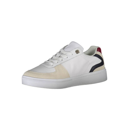 Tommy Hilfiger White Polyester Sneaker by Tommy Hilfiger