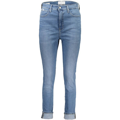 Calvin Klein Blue Cotton Jeans & Pant by Calvin Klein