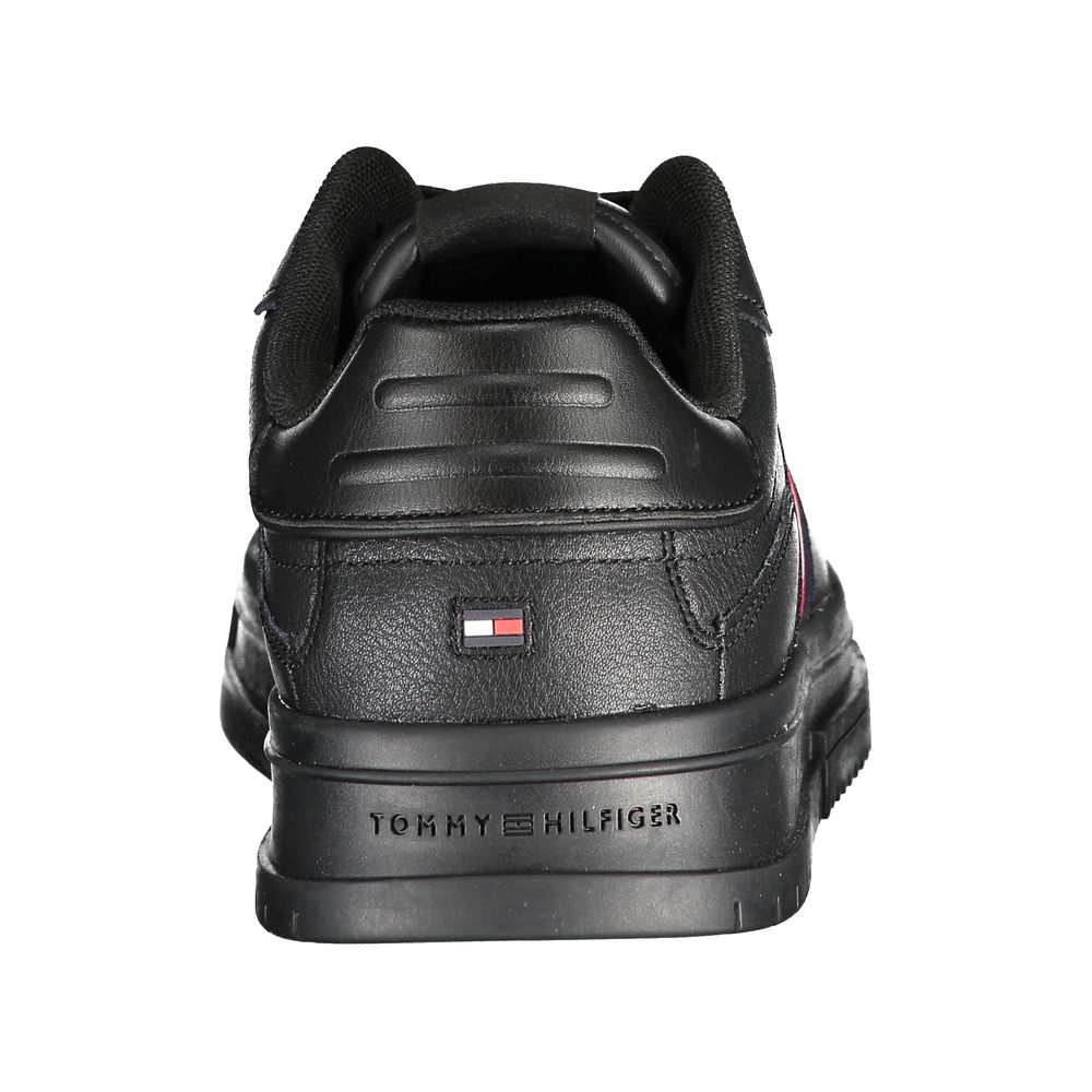 Tommy Hilfiger Black Polyester Sneaker by Tommy Hilfiger
