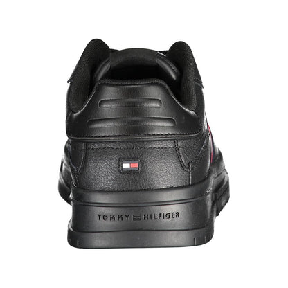Tommy Hilfiger Black Polyester Sneaker by Tommy Hilfiger