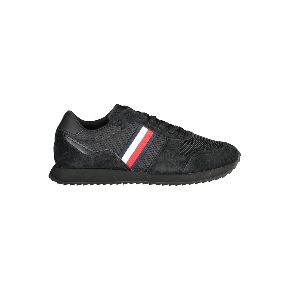 Tommy Hilfiger Black Polyester Sneaker by Tommy Hilfiger