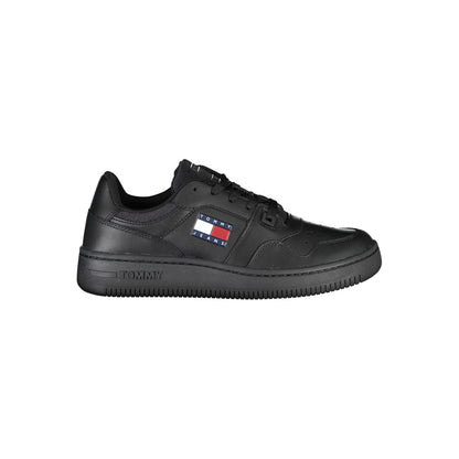 Tommy Hilfiger Black Polyester Sneaker by Tommy Hilfiger