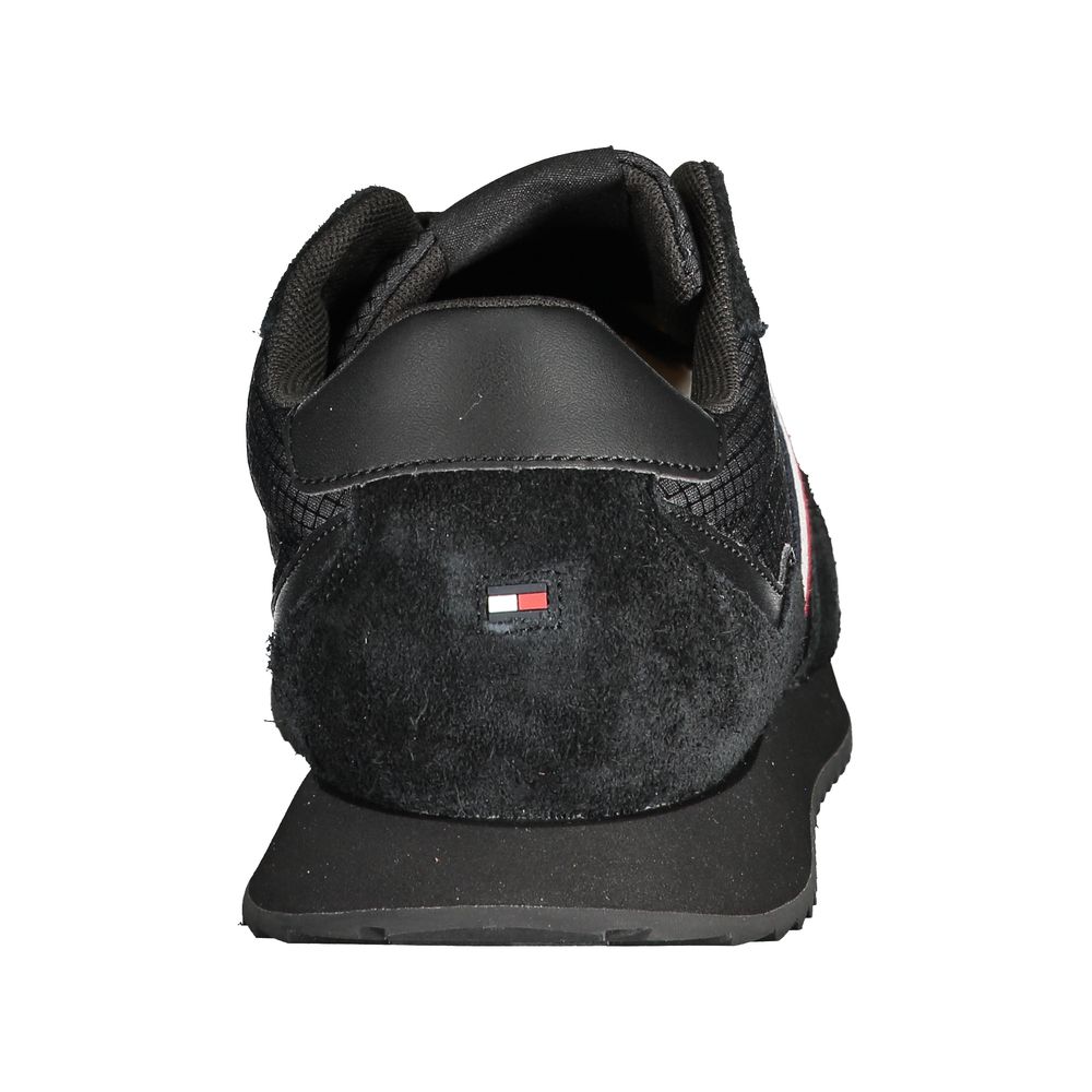 Tommy Hilfiger Black Polyester Sneaker by Tommy Hilfiger
