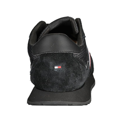 Tommy Hilfiger Black Polyester Sneaker by Tommy Hilfiger