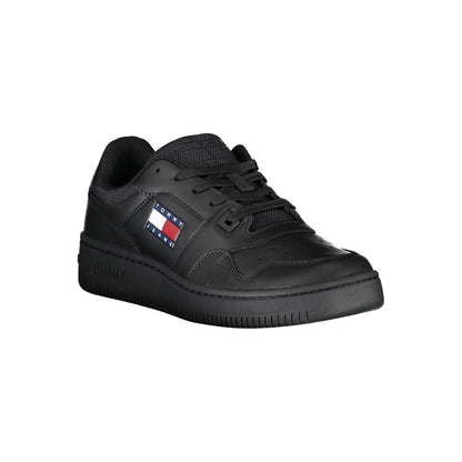 Tommy Hilfiger Black Polyester Sneaker by Tommy Hilfiger