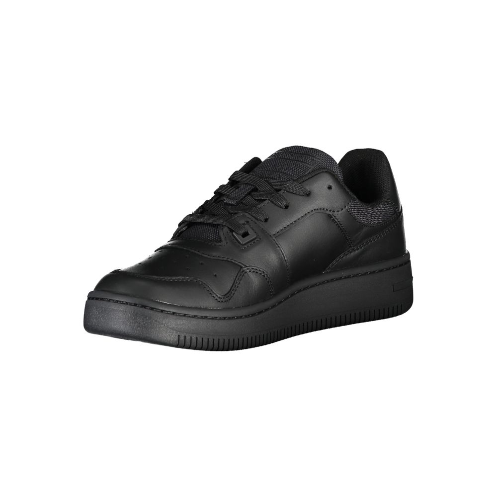 Tommy Hilfiger Black Polyester Sneaker by Tommy Hilfiger