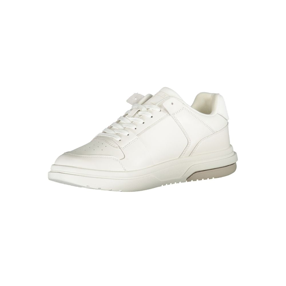 Tommy Hilfiger White Polyester Sneaker by Tommy Hilfiger