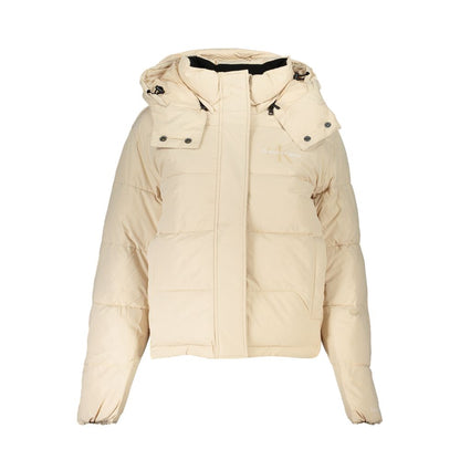 Calvin Klein Beige Polyester Jackets & Coat by Calvin Klein