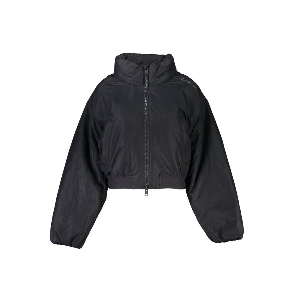 Calvin Klein Black Polyester Jackets & Coat by Calvin Klein