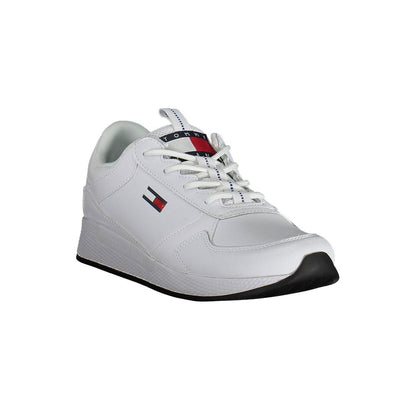 Tommy Hilfiger White Polyester Sneaker by Tommy Hilfiger