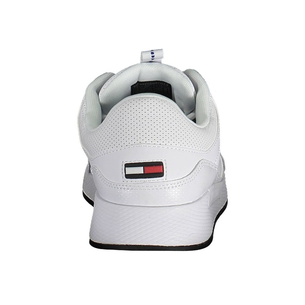 Tommy Hilfiger White Polyester Sneaker by Tommy Hilfiger