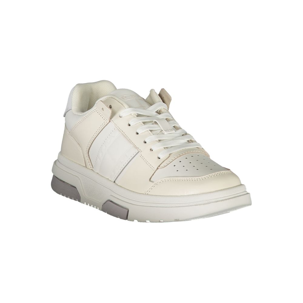 Tommy Hilfiger White Polyester Sneaker by Tommy Hilfiger