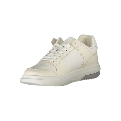 Tommy Hilfiger White Polyester Sneaker by Tommy Hilfiger