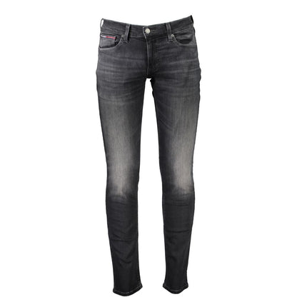 Jean et pantalon en coton noir Tommy Hilfiger