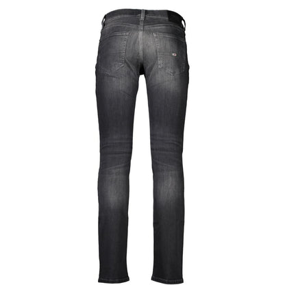 Jean et pantalon en coton noir Tommy Hilfiger