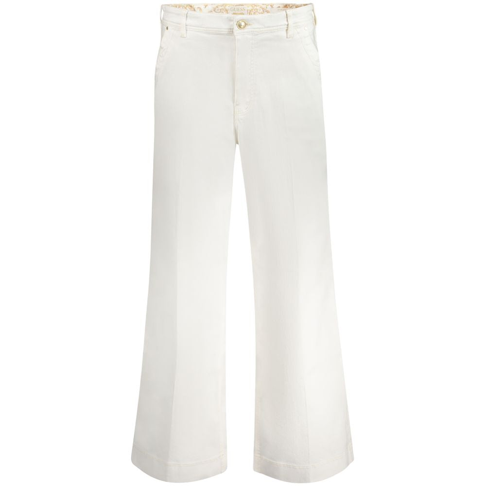 Guess Jeans White Cotton Jeans & Pant by Guess Jeans