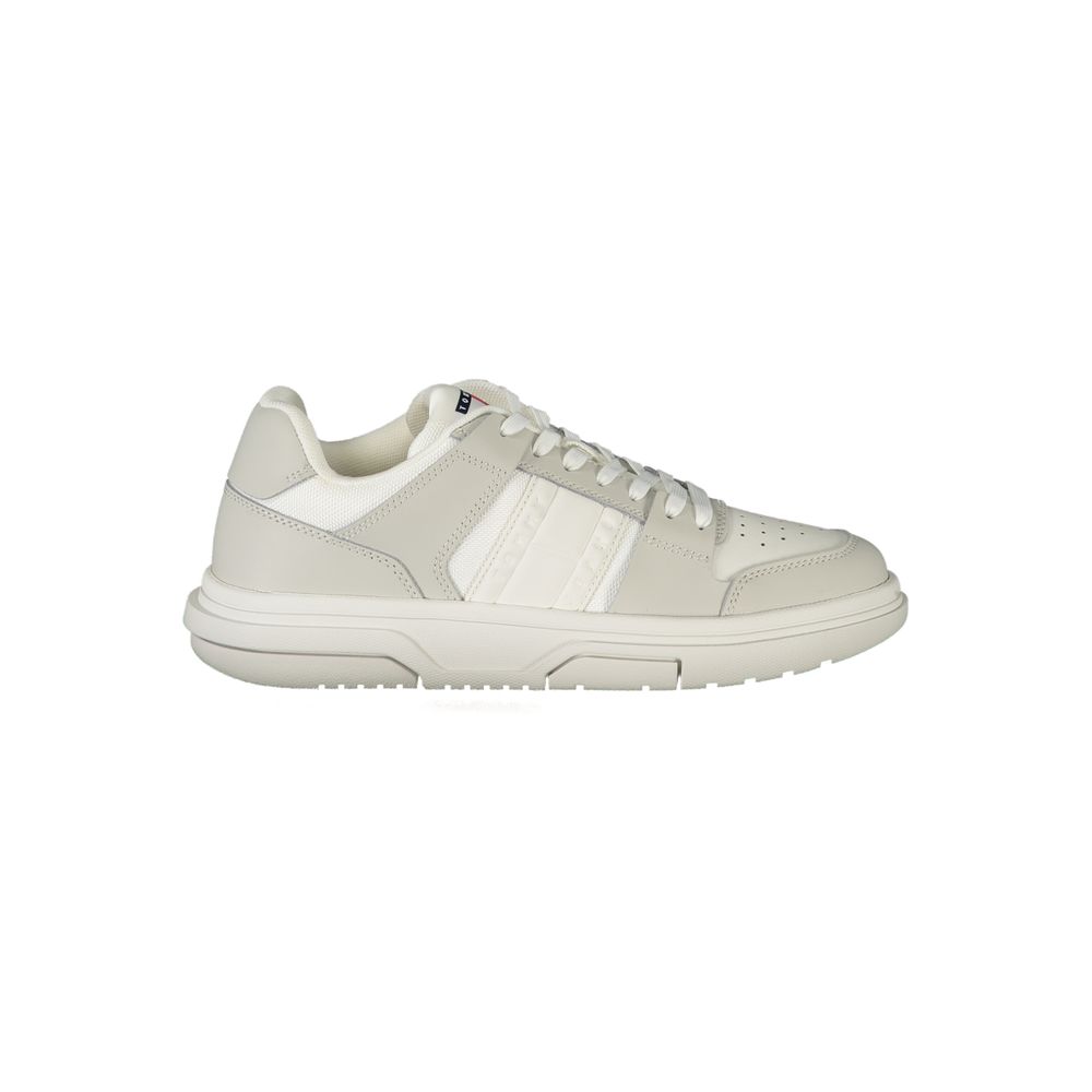 Tommy Hilfiger White Polyester Sneaker by Tommy Hilfiger