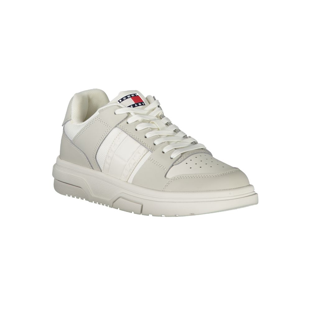 Tommy Hilfiger White Polyester Sneaker by Tommy Hilfiger