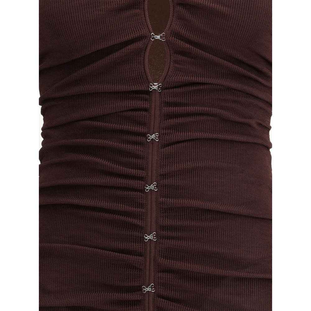 Self-Portrait Draped knit Dress