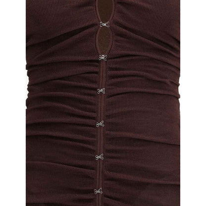 Self-Portrait Draped knit Dress