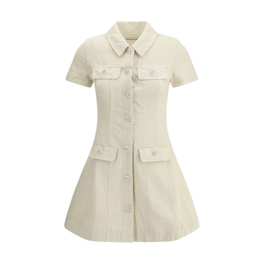 Self-Portrait Denim Short Dress