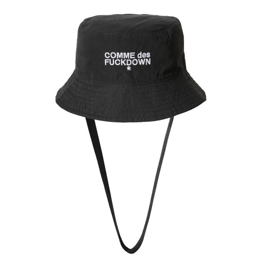 Comme Des Fuckdown Black Polyester Hats &amp; Cap