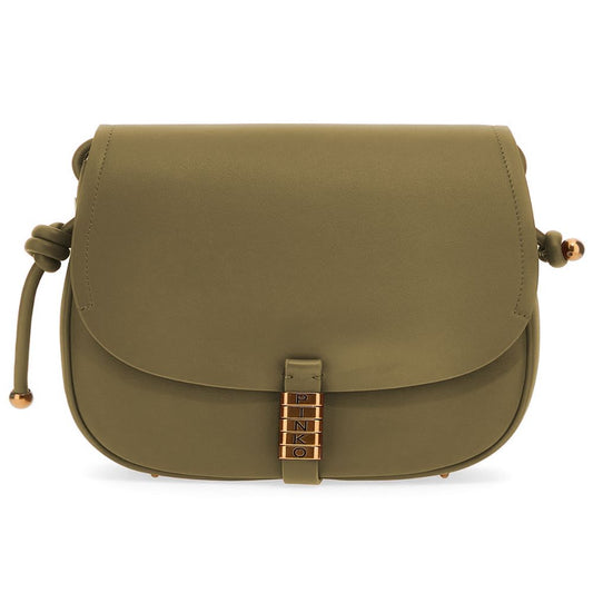 Sac bandoulière en cuir vert PINKO