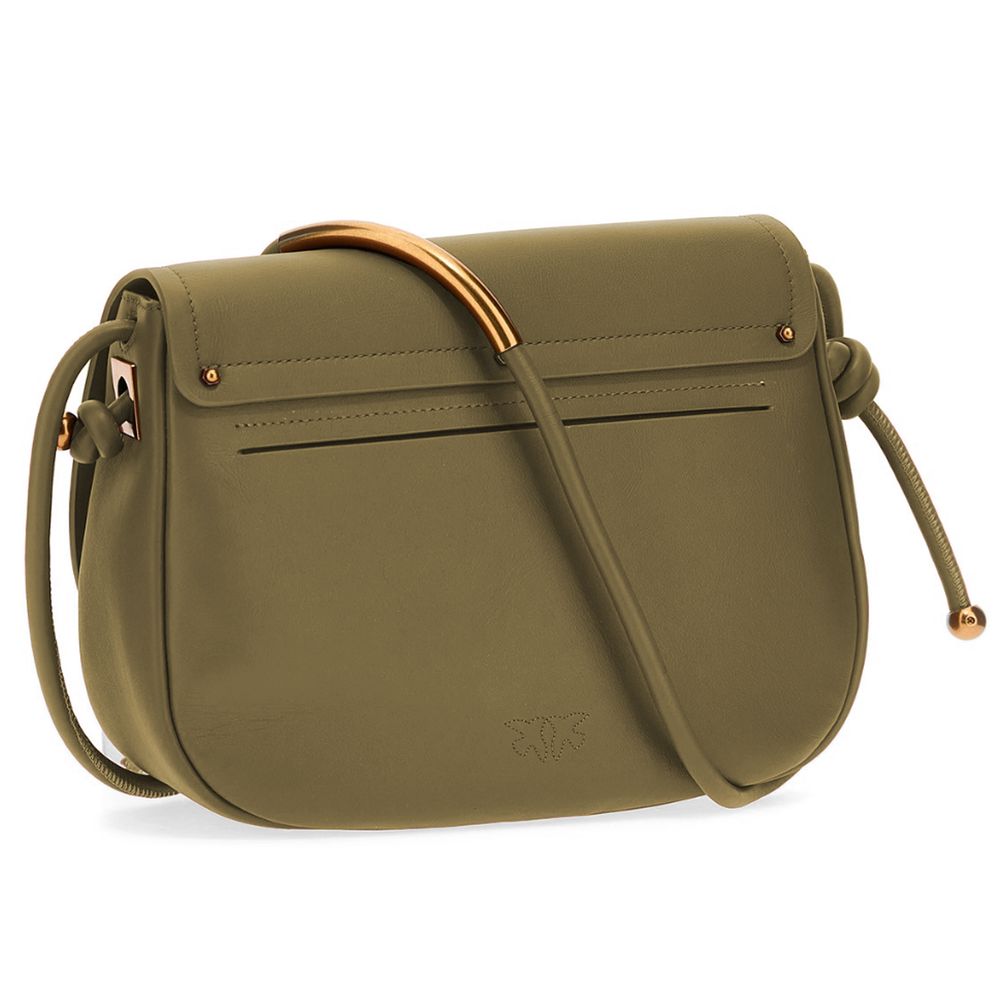 Sac bandoulière en cuir vert PINKO