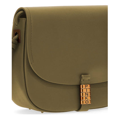 Sac bandoulière en cuir vert PINKO