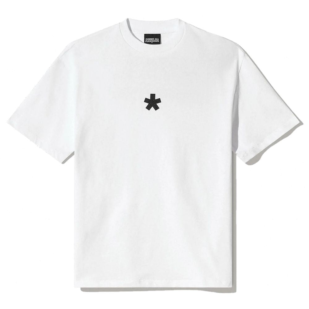 Comme Des Fuckdown White Cotton Tops &amp; T-Shirt