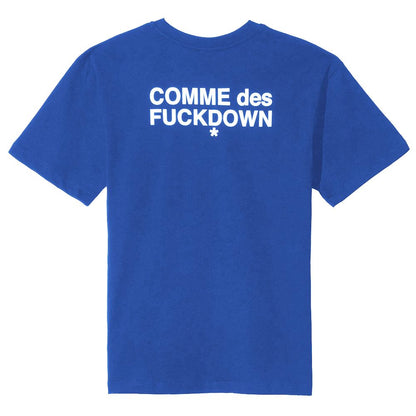 Comme Des Fuckdown Blue Cotton Tops &amp; T-Shirt