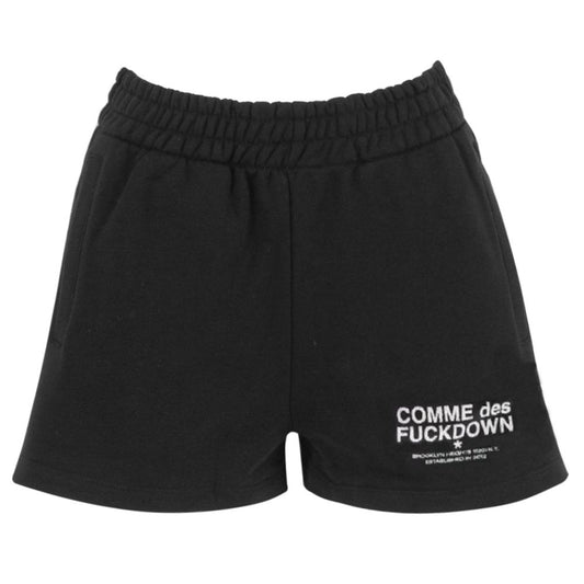 Short en coton noir Comme des Garçons Fuckdown