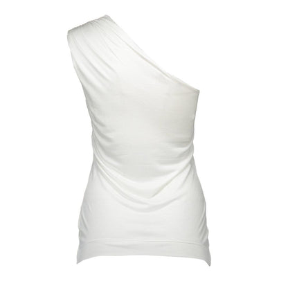 Love Moschino White Elastane Tops &amp; T-Shirt