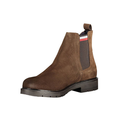 Tommy Hilfiger Brown Polyester Boot by Tommy Hilfiger