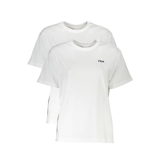 Fila White Cotton Tops &amp; T-Shirt