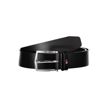 Ceinture en cuir noir Tommy Hilfiger