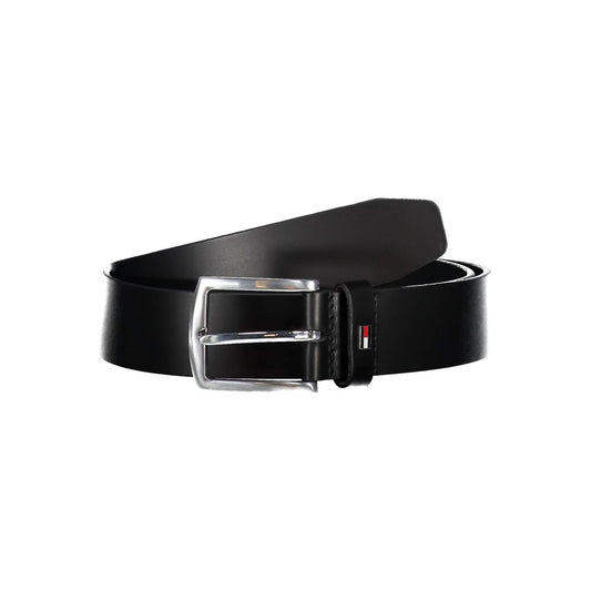 Ceinture en cuir noir Tommy Hilfiger
