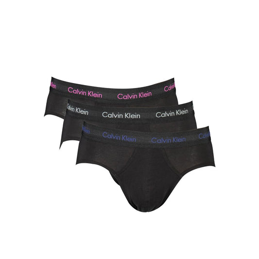 Sous-vêtements en coton noir Calvin Klein