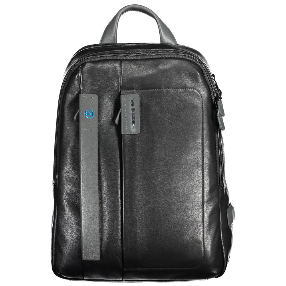 Sac à dos en cuir noir Piquadro