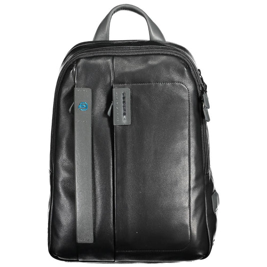 Sac à dos en cuir noir Piquadro