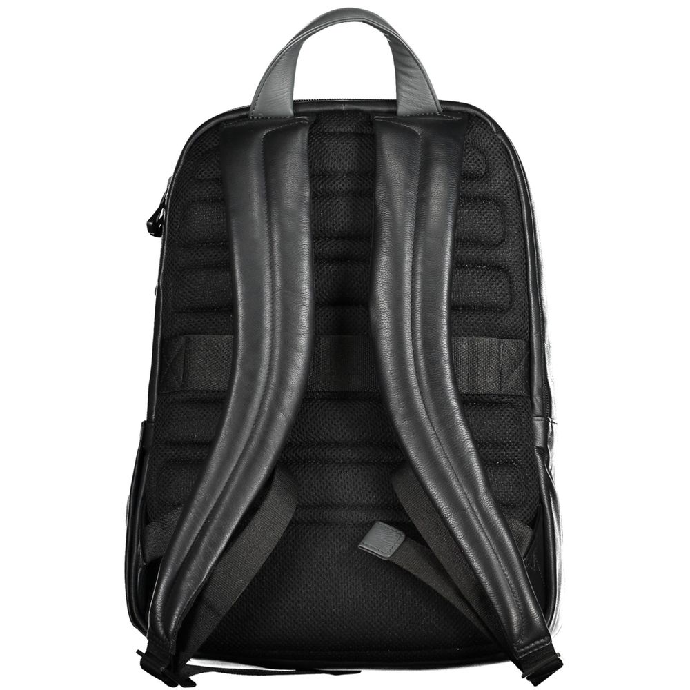 Sac à dos en cuir noir Piquadro