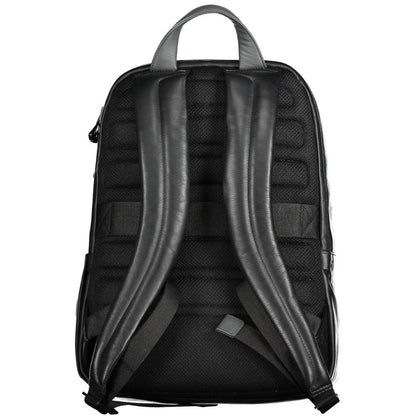 Sac à dos en cuir noir Piquadro