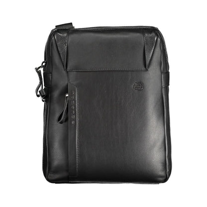 Sac à bandoulière en cuir noir Piquadro
