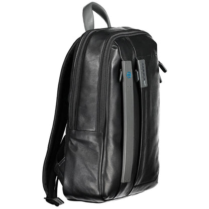 Sac à dos en cuir noir Piquadro