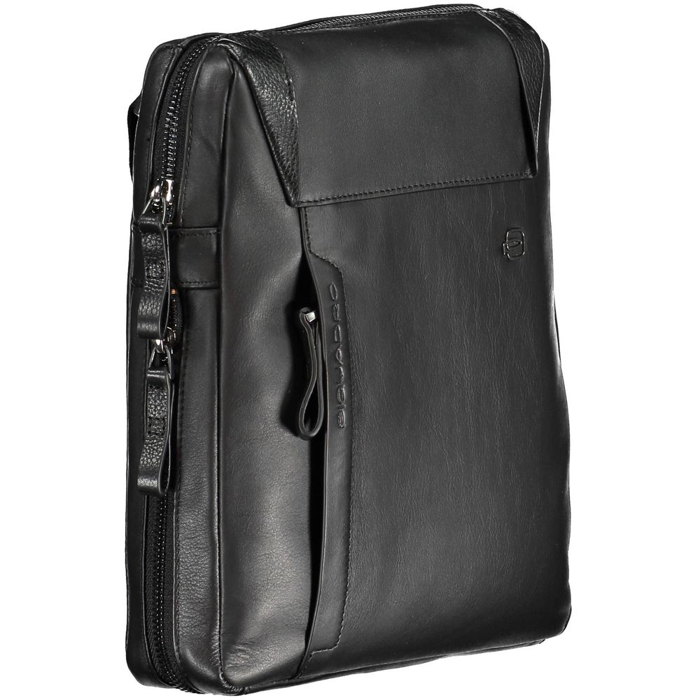 Sac à bandoulière en cuir noir Piquadro
